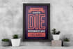 design typography poster, wall art and word cloud