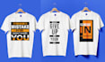 design a creative typography and graphic t shirt design
