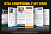 design clean professional flyers and brochures