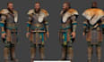 3d modular character, 3d character modeling, human model, anime character design