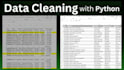 do data cleaning, data preprocessing, data mining in python or excel