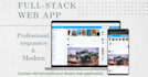 develop a modern and responsive react web application