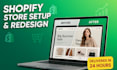 build high converting dropshipping shopify store, redesign shopify store website