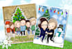 do a Christmas greeting card caricature