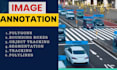 do image, video and text annotation, polygon, bounding box and data labeling