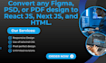 convert figma to react js  next js