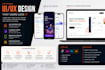 design app store screenshots, figma website design, mobile app ui design