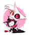 your oc or favorite character from hazbin hotel and helluva boss