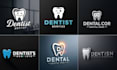 design professional dental tooth dentist logo