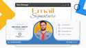 design clickable HTML email signature for gmail, outlook etc