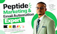 peptide marketing klaviyo email automation mailchimp omnisend hubspot monday com