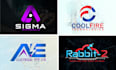 design a modern ai, tech, robotic, app logo