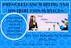 write press release and do press release distribution