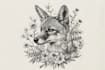 draw an animal and botanical illustration