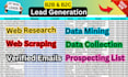 create linkedin, prospect and targeted list for you