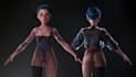 3d modular model, unreal engine 5 game uv map, nsfw, 3d asset, rig3d human model