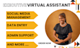 executive virtual assistant social media admin support manager data entry