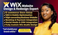 design or redesign a responsive wix website or wix studio site