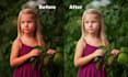 remove flash glare, reflections and headshot, fashion, portrait retouch