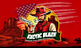 make fivem and discord logo with red dead redemption  style