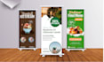 make roller banner, retractable, pull up and x stand