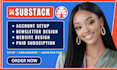 setup substack account substack newsletter design substack beehiiv newsletter