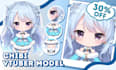 design and rig live2d chibi vtuber model for streaming