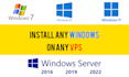 windows 10 or windows 11 on any vps