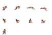 make a pixel art animation or sprites for games