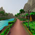 create low poly 3d assets, stylized, environment, render
