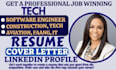 write engineering, tech construction faang aviation, software engineering resume