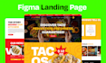 do figma website design, figma landing page design