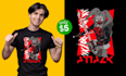 create awesome anime illustration for tshirt design