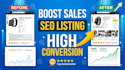 optimize amazon listing to increase ranking and conversions