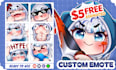 draw twitch emotes, chibi emotes, animated emotes, and sub badges for you