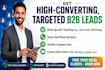 do b2b lead generation, linkedin leads, email list building and web research