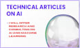 offer research and consulting on ai and machine learning