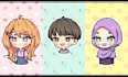 draw a cute kawaii chibi avatar, profile picture, sticker