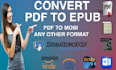 convert PDF to epub and do ebook formatting
