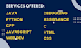 do programming task in cpp , java , python, and javascript