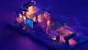 make a low poly environment for the scene or game