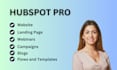 do hubspot website landing page blog webinar workflows quote template campaign