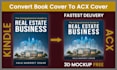 convert book cover, ebook cover to acx cover