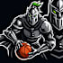 create beautiful basketball knight mascot logo within new concepts