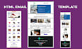make an editable responsive clickable HTML email and newsletter template