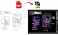 convert floor plan, pdf, sketch or blueprint to autocad, cad, dwg