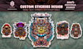 create custom sticker patch and pin design for your company