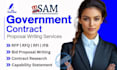 write winning bid proposal for government contracts, rfp, rfq