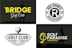 do professional creative golf club logo