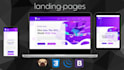develop modern and responsive html landing page